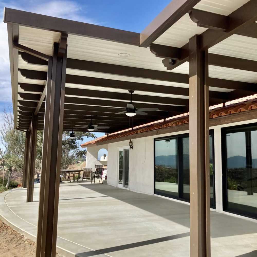 Combo Mediterranean install with hill view